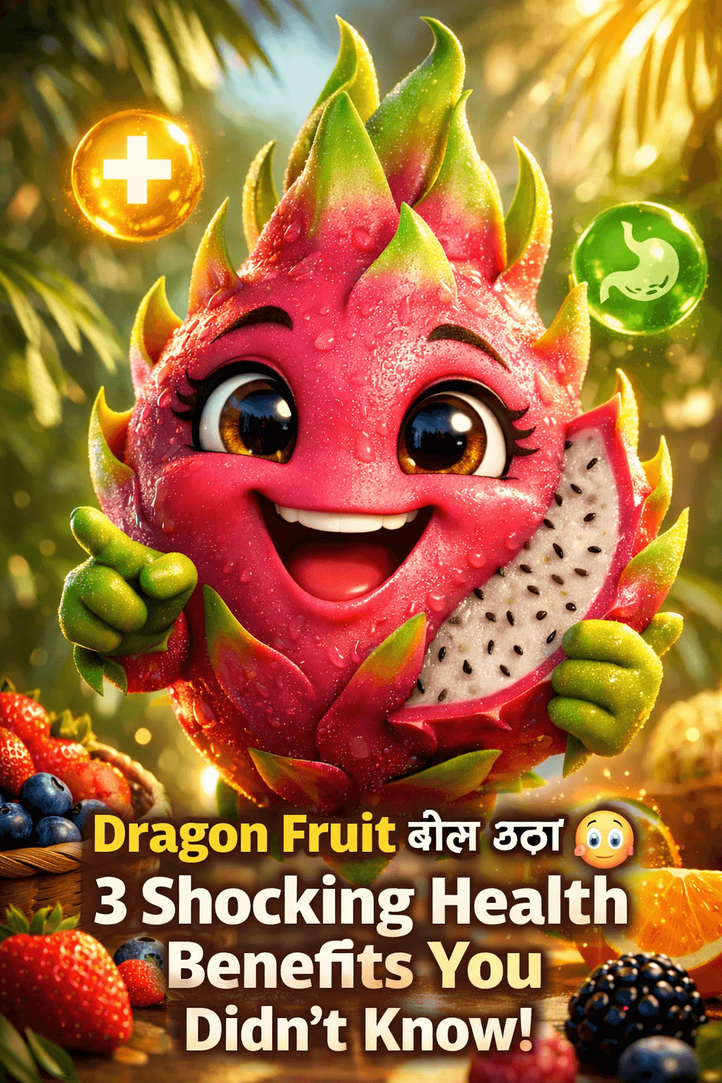 Dragon Fruit बोल उठा 😳 3 Shocking Health Benefits You Didn’t Know!
