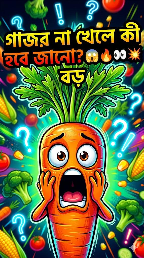 গাজর খেলে চোখের ডাক্তার লাগবে না! 🥕😱 #Shorts