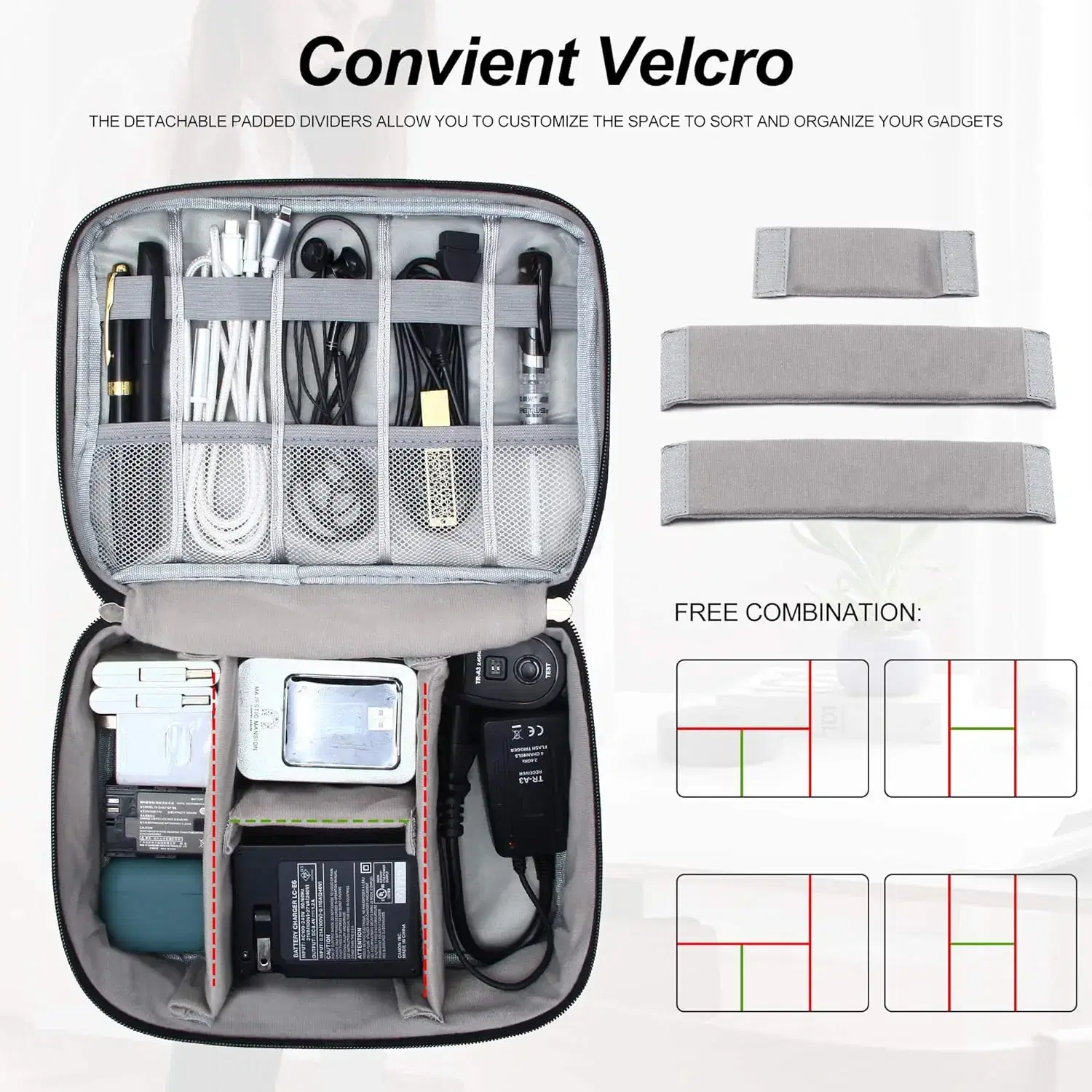 Portable Travel Cable Organizer Case for cable Charger – AI-generated video on AITube