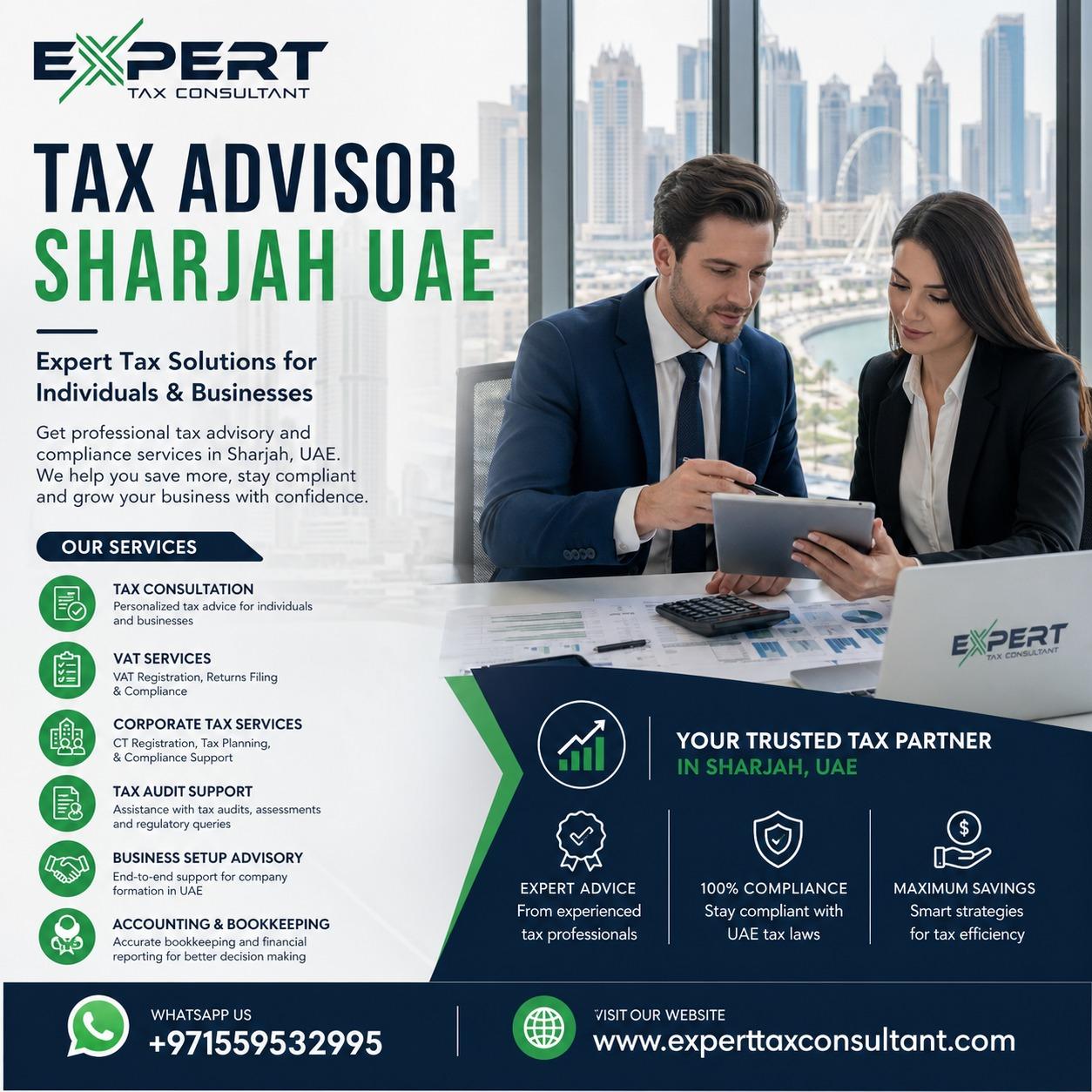 Tax Advisor Sharjah UAE | +971559532995