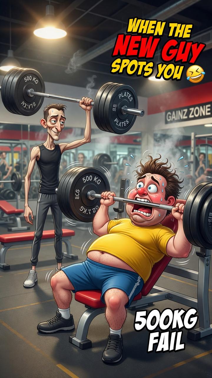 He Added TOO MUCH Weight 😭💪… Then THIS Happened! 😂 | Gym Ego vs Reality #viral #funny #explore