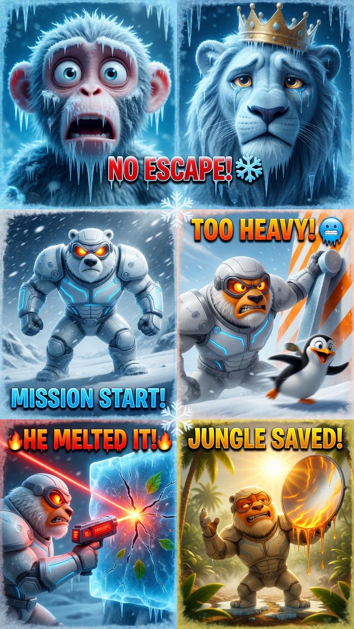 Ice Age Jungle (Barf ka Tofan) Punjabi Commando Bear… You Won’t Believe It! 👇 #explore #trending #highlight #everyone – AI-generated video on AITube