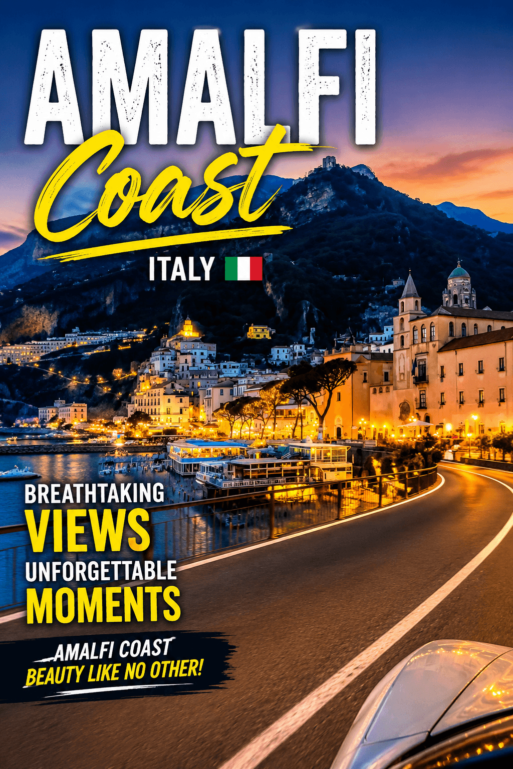 Italy’s most breathtaking coastal drive 🌊🚗