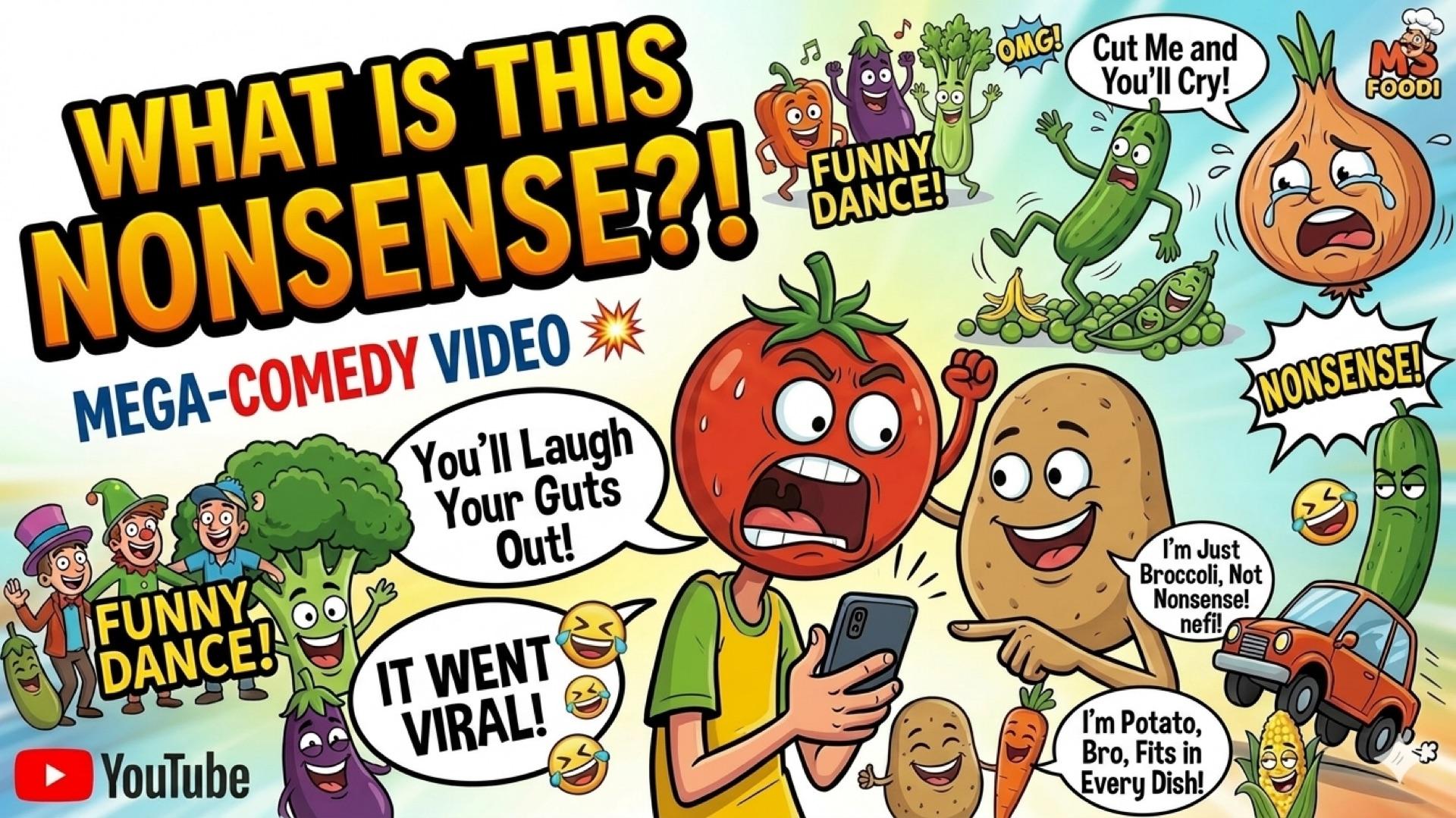 The Drama of Mr. Potato! 🤫😂 | Funny Cartoon Animation Hindi/English#msfoodie #cooking #uniquefood – AI-generated video on AITube