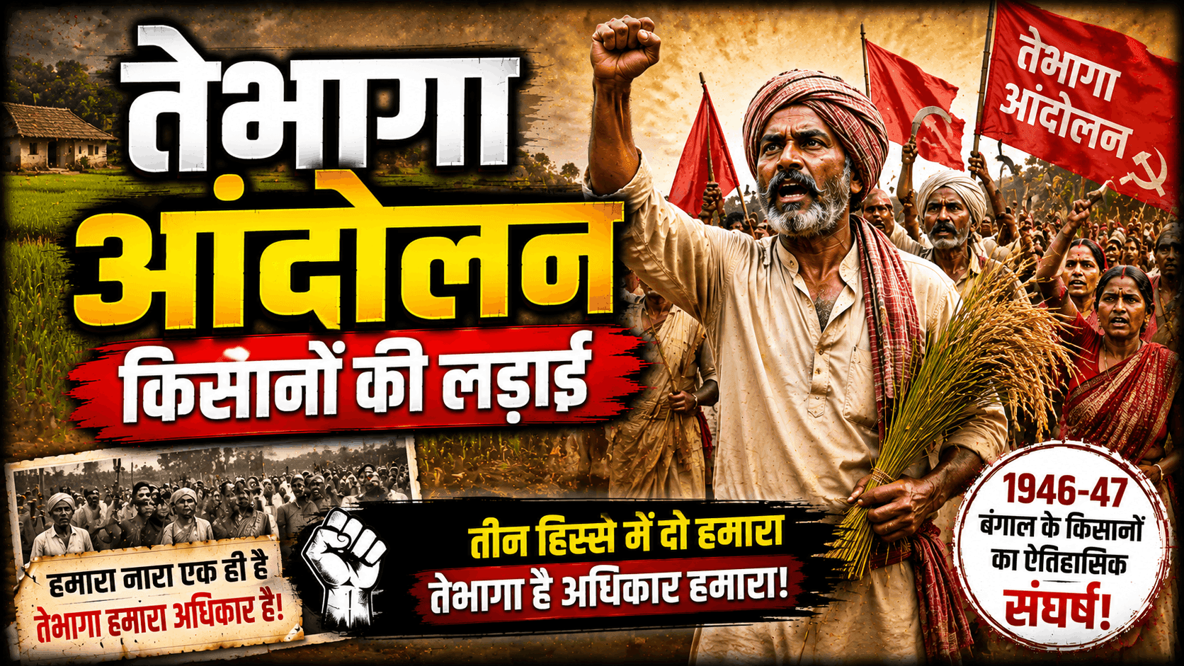 Tebhaga Movement 1946 😱 | Kisanon Ne Kaise Badli Itihaas Ki Disha? 🇮🇳