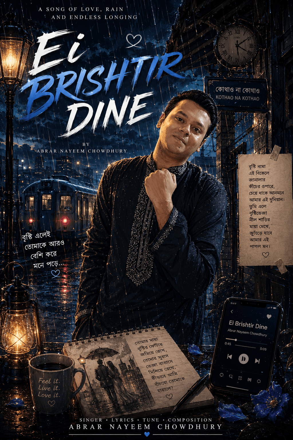 EI BRISHTIR DINE - Abrar Nayeem Chowdhury | এই বৃষ্টির দিনে | Acoustic Guitar Version | Full Song