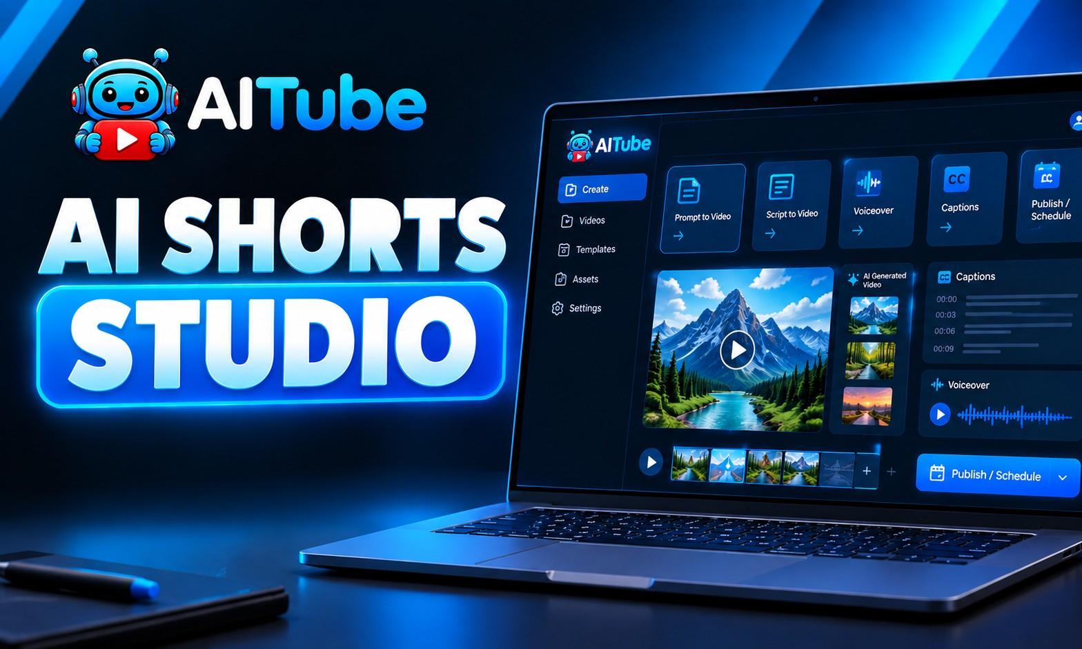 AI Shorts Studio Tutorial: Create AI Videos with Prompt to Video & Script to Video – AI-generated video on AITube