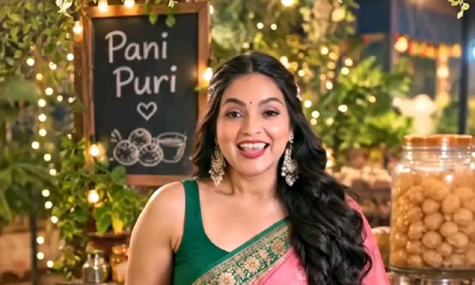 😂 Pani Puri பார்த்ததும் நடிகையின் Reaction! – AI-generated video on AITube