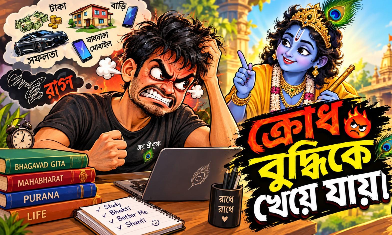 ২. ক্রোধ বুদ্ধিকে খেয়ে যায়। 😡 – AI-generated video on AITube