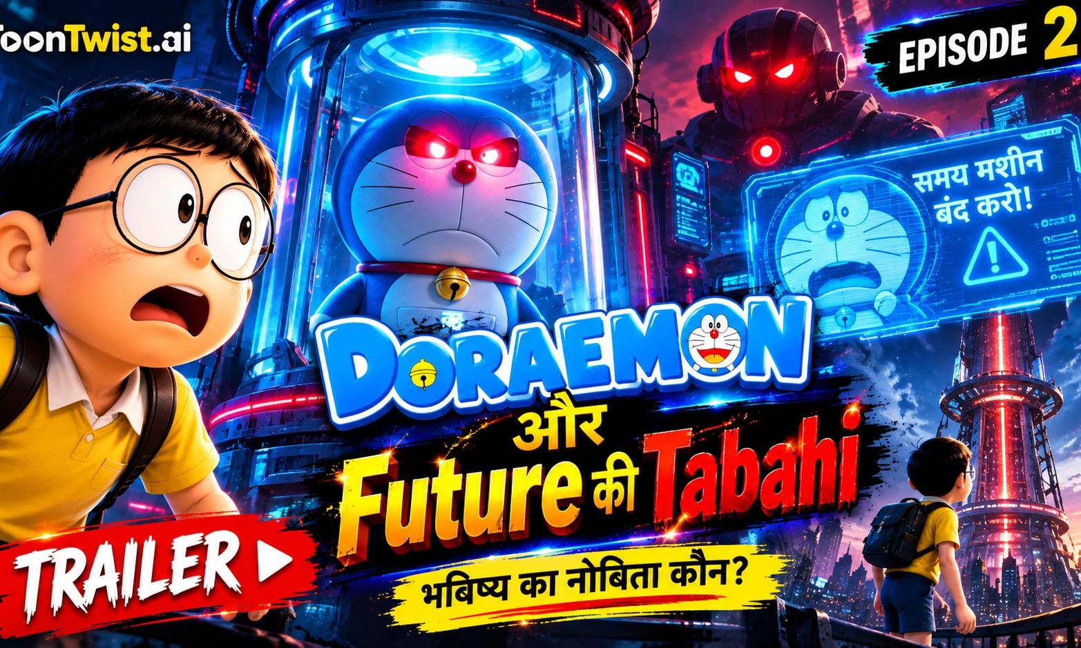 Episode #2 Trailer Doremon aur Future ki Tabahi – AI-generated video on AITube