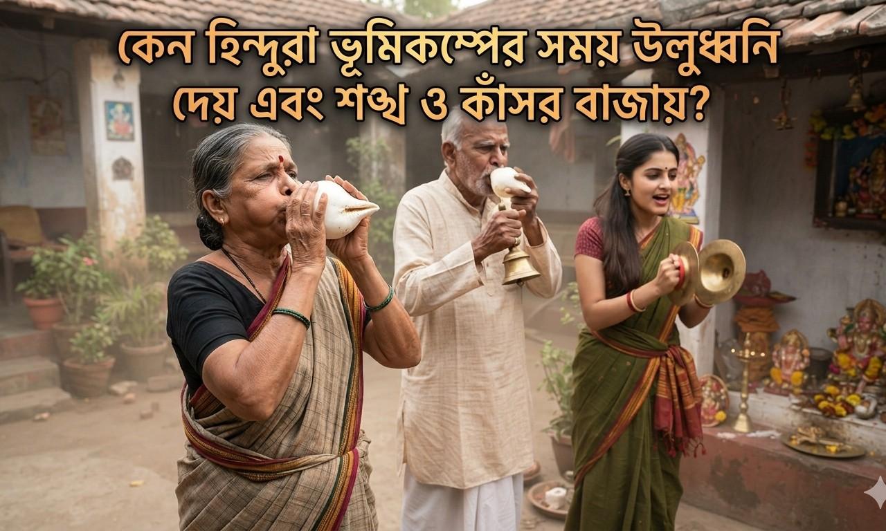 কেন হিন্দুরা ভূমিকম্পের সময় উলুধ্বনি দেয় এবং শঙ্খ ও কাঁসর বাজায়? – AI-generated video on AITube