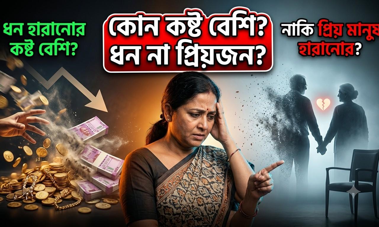 ধন হারানোর কষ্ট বেশি, নাকি প্রিয় মানুষ হারানোর? – AI-generated video on AITube