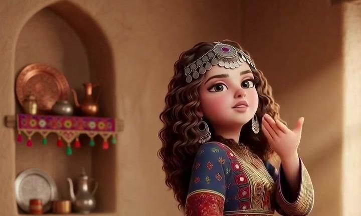 Unveil the Beauty: Traditional Animated Dress Reveal!