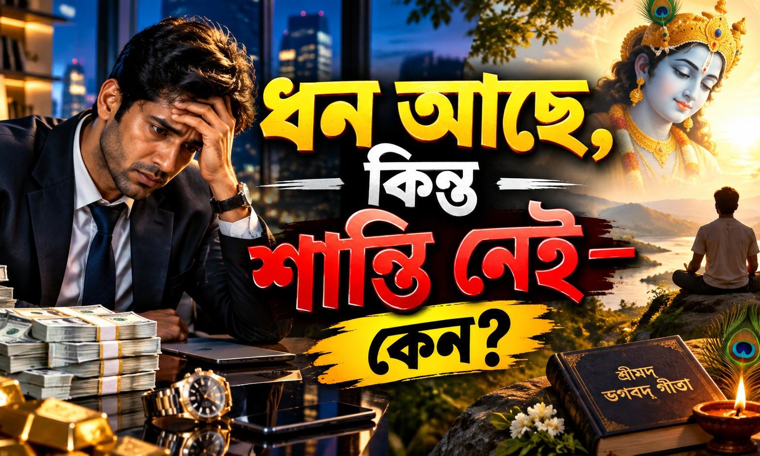 শিরোনাম: ধন আছে, কিন্তু শান্তি নেই—কেন? | শ্রীকৃষ্ণের জীবন শিক্ষা – AI-generated video on AITube