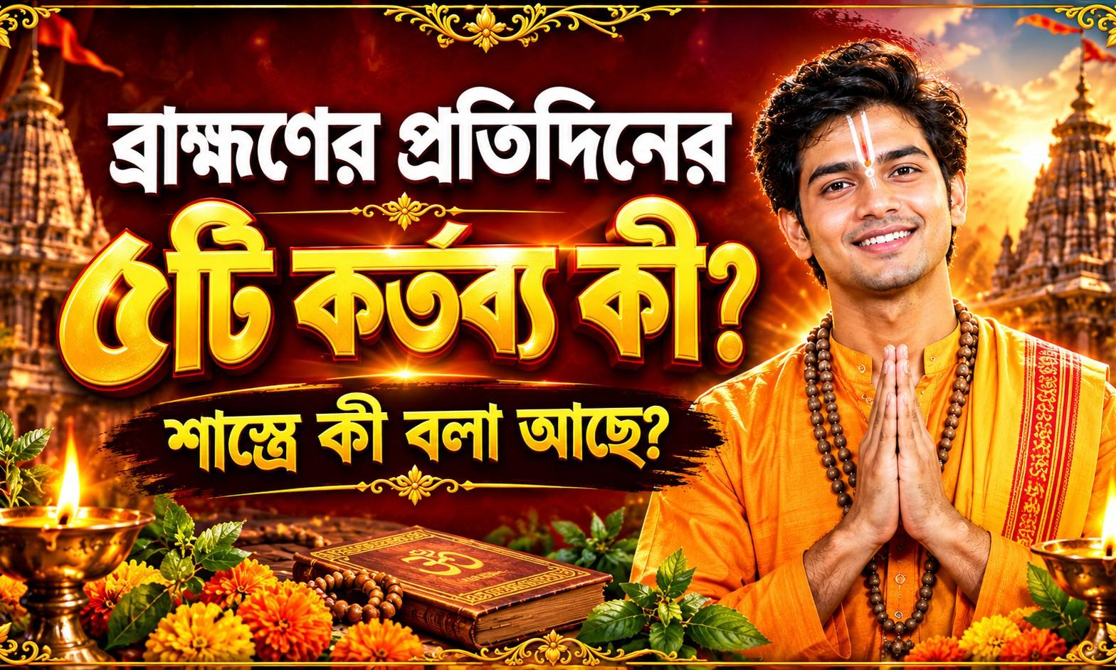 ব্রাহ্মণের প্রতিদিনের ৫টি কর্তব্য কী? শাস্ত্রে কী বলা আছে? – AI-generated video on AITube