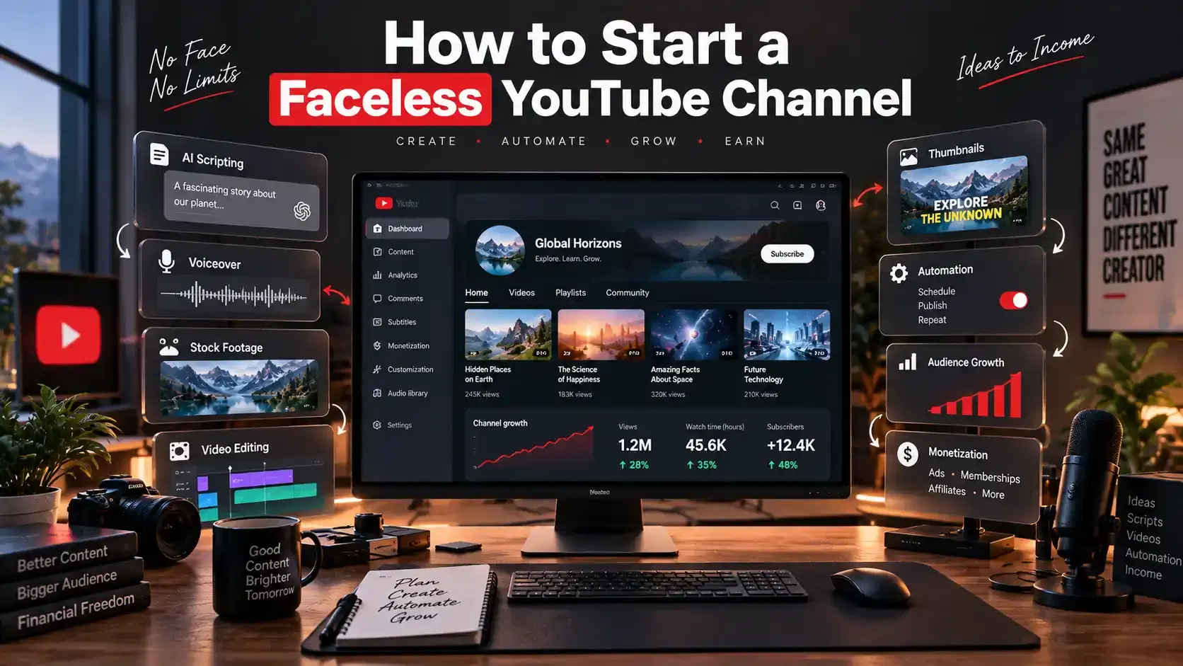 Start a Faceless YouTube Channel