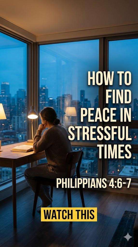 How to find peace in stressful times | Philippians 4:6-7 #philippians467 #peaceofgod #prayer